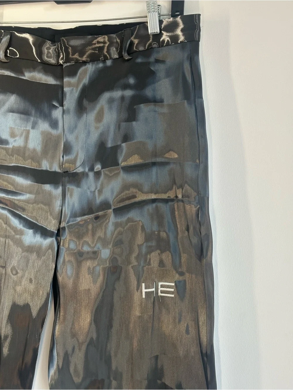 Heliot Emil Reflective Technical Trousers Pants Gray Black Size 50